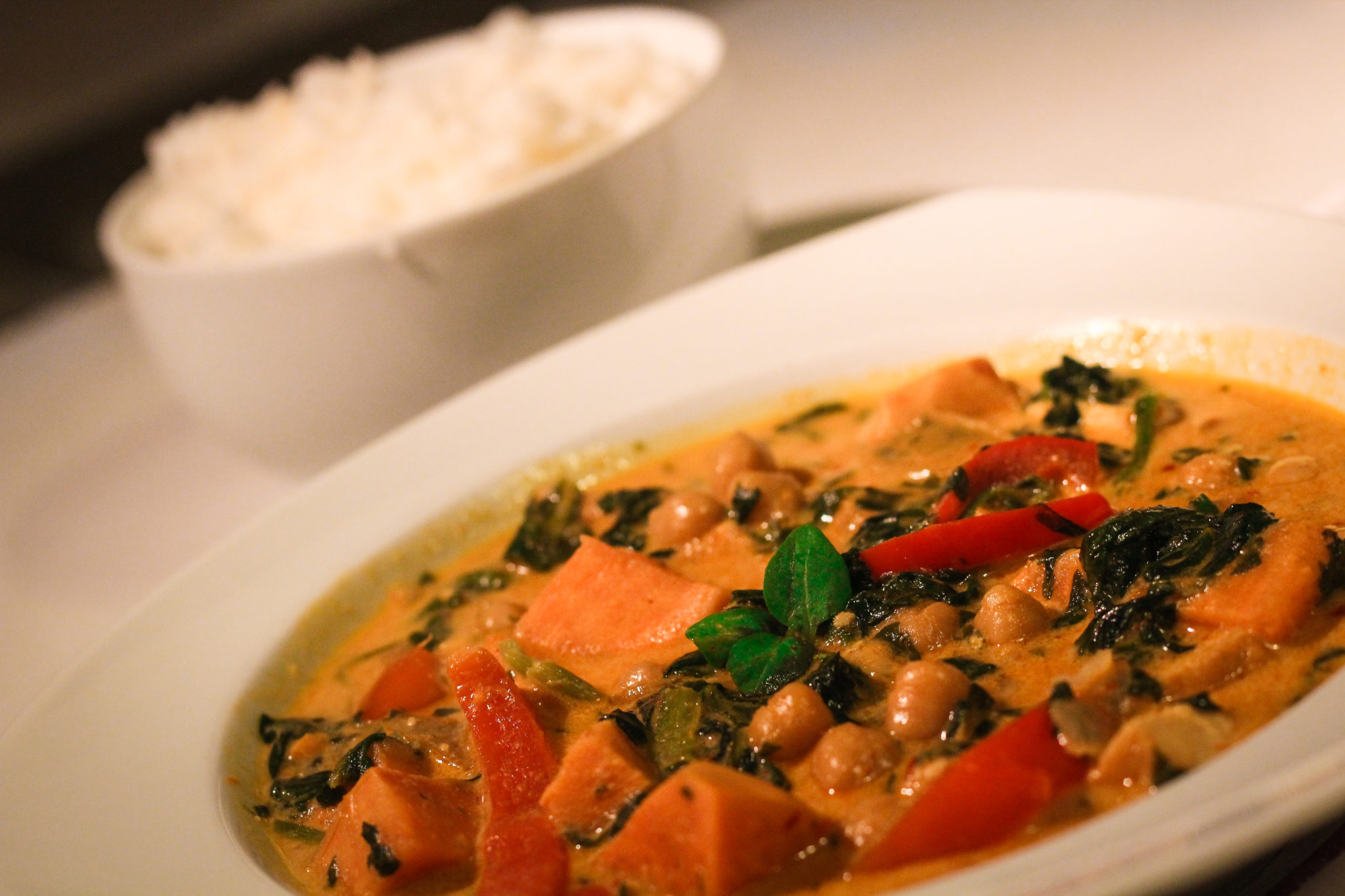 Authentisches rotes Thai Curry